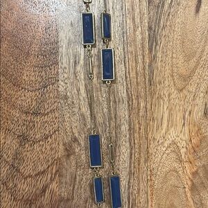 Gold and blue necklace